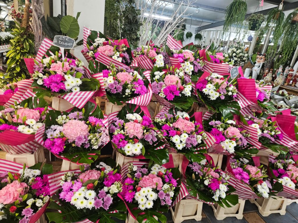 Bouquets prêts à emporter en magasin